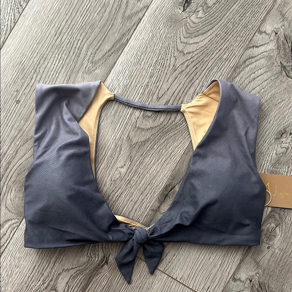 Niyama Sol Gray and Gold Bra - Picture 1 of 5